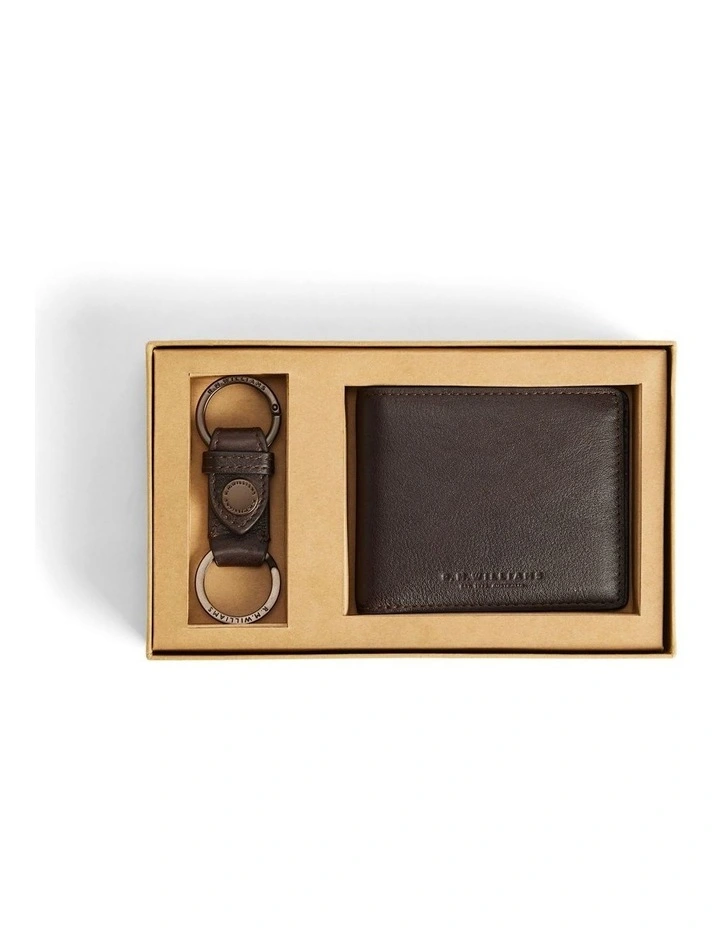 Wallet and Keyring Gift Set Chestnut image 4