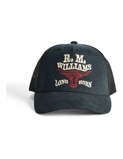 RMW Longhorn Trucker Cap Black Wash