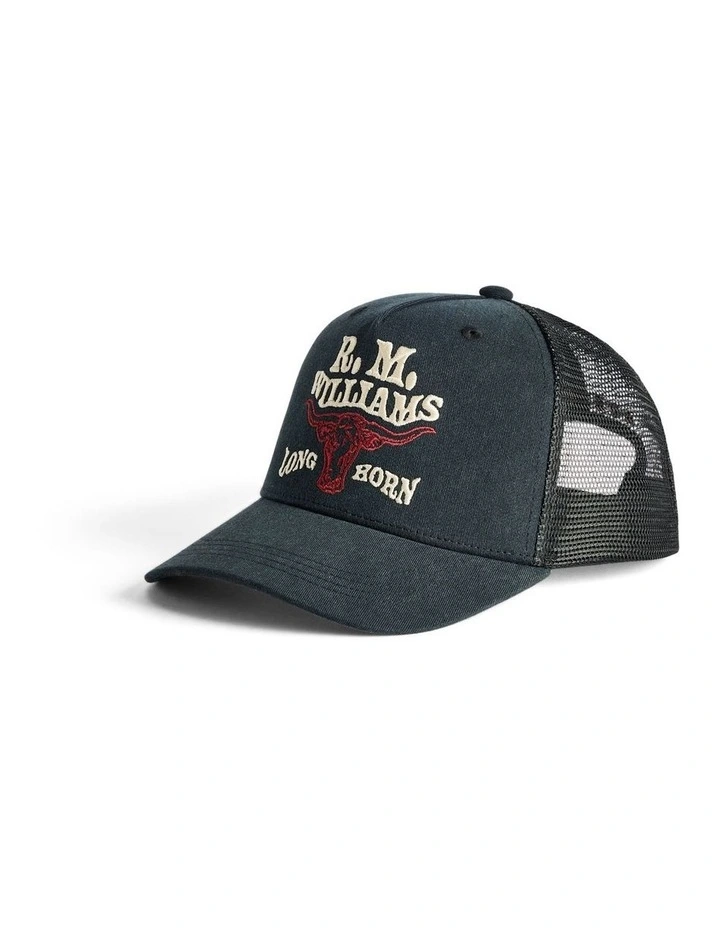 RMW Longhorn Trucker Cap Black Wash image 2