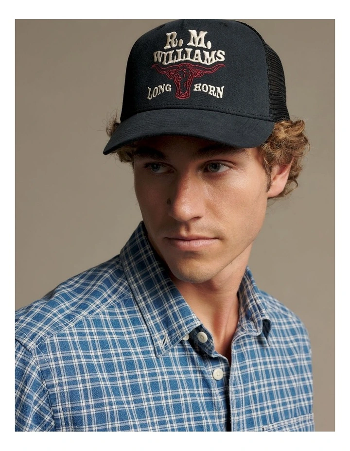 RMW Longhorn Trucker Cap Black Wash image 5