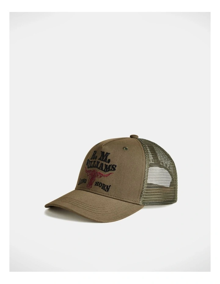 RMW Longhorn Trucker Cap Dark Olive image 1