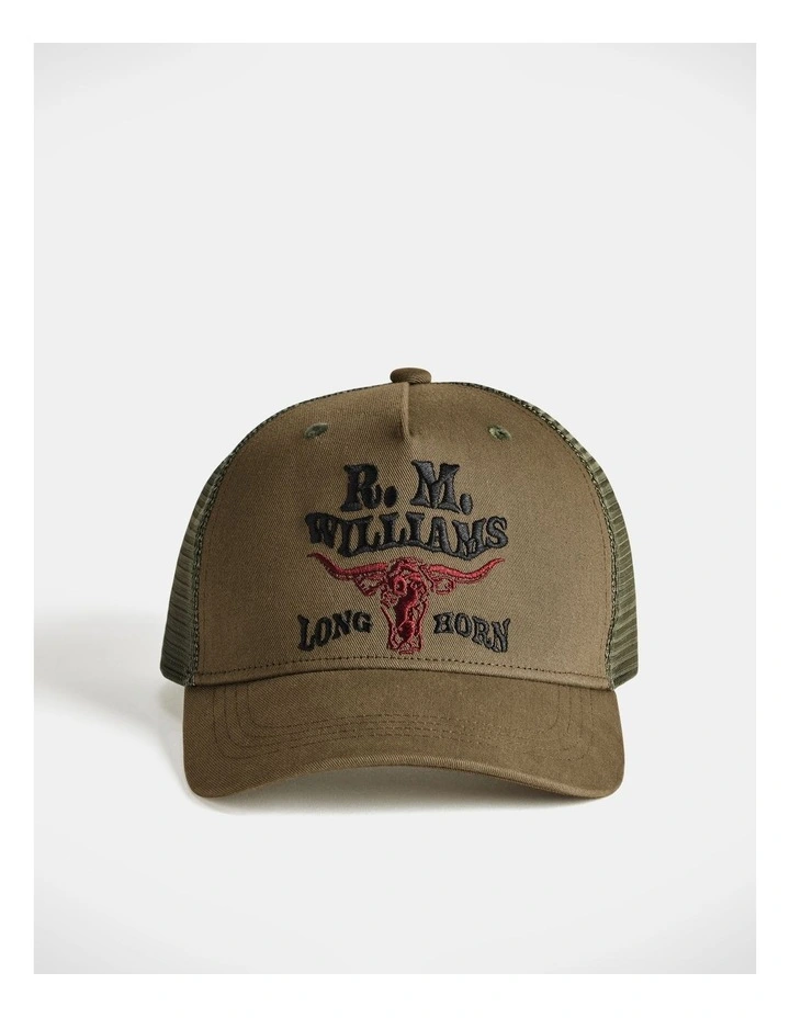 RMW Longhorn Trucker Cap Dark Olive image 4