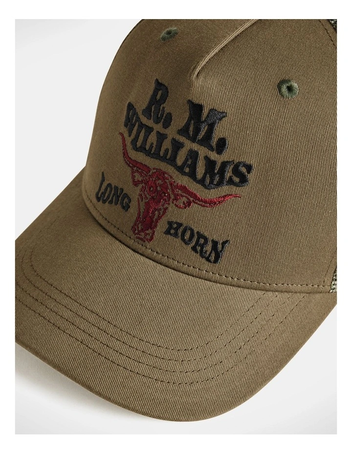 RMW Longhorn Trucker Cap Dark Olive image 5