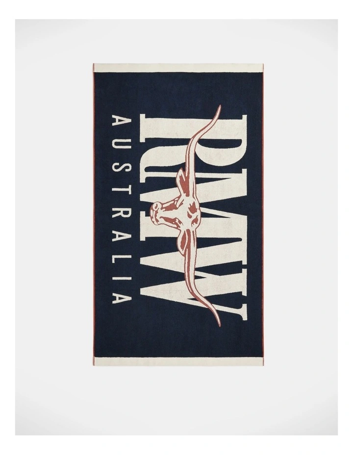 Heritage Towel Navy image 4