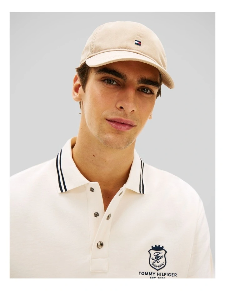 Hilfiger Flag Embroidery Baseball Cap in Beige image 2