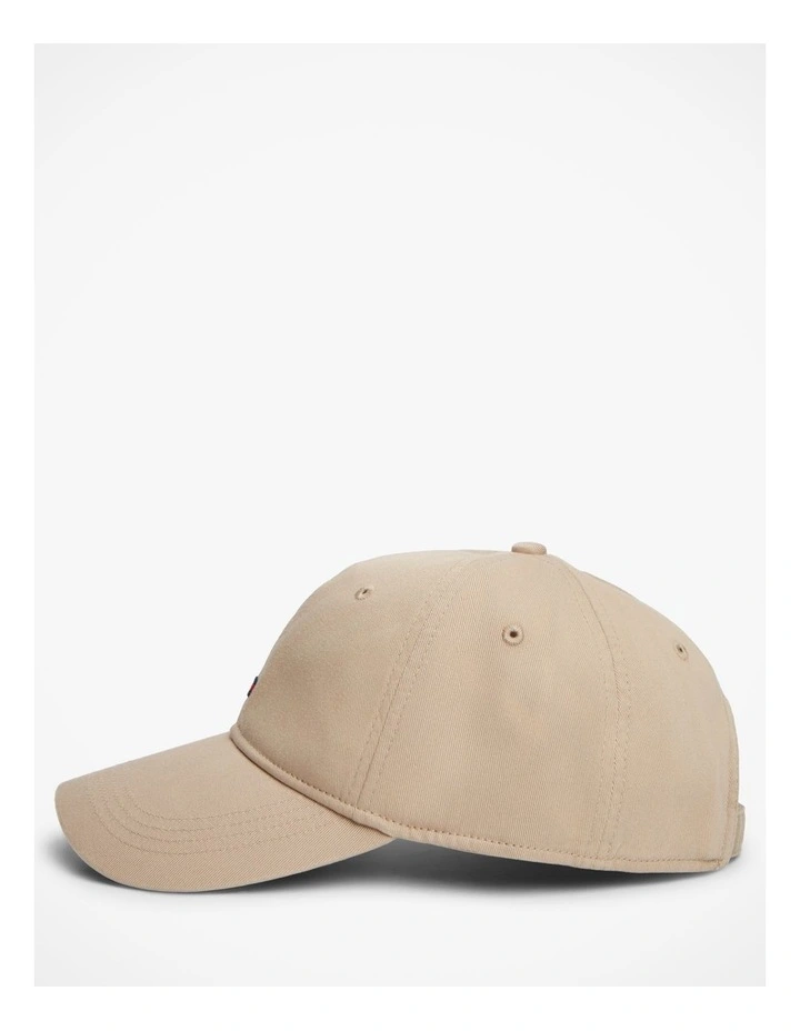 Hilfiger Flag Embroidery Baseball Cap in Beige image 3