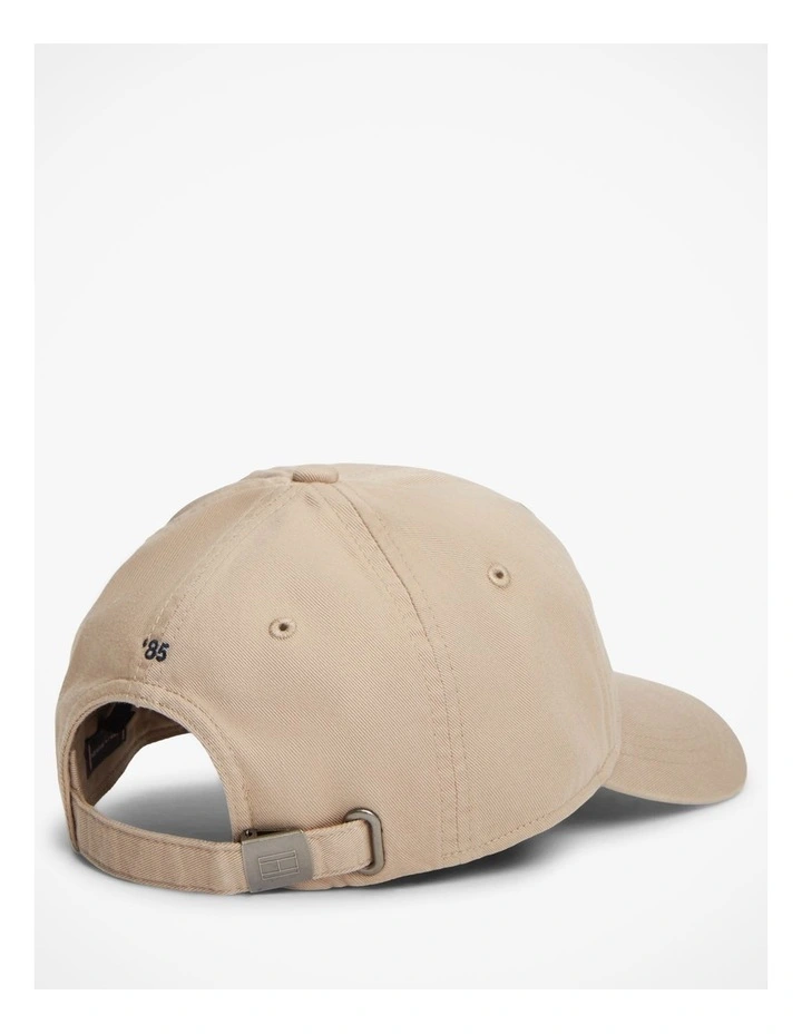 Hilfiger Flag Embroidery Baseball Cap in Beige image 4
