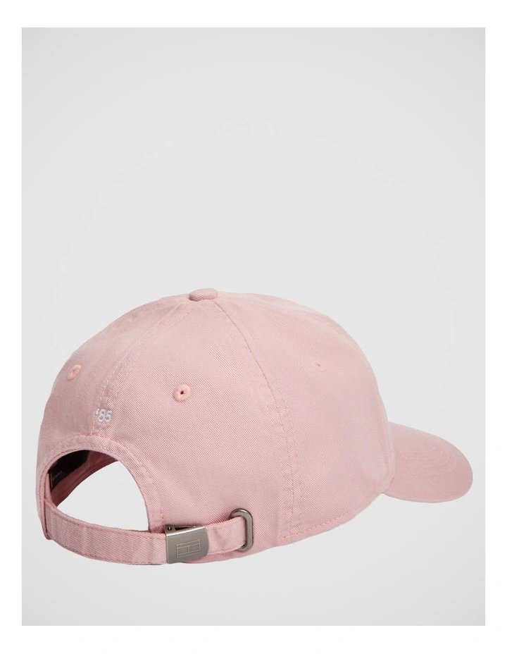 Hilfiger Flag Embroidery Baseball Cap in Pink image 4