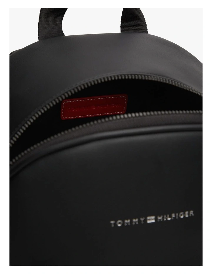 Signature Tape Logo Dome Backpack in Black image 3