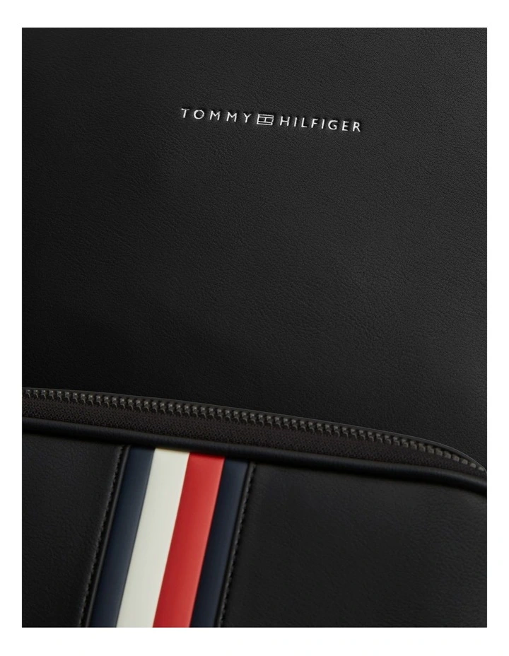 Signature Tape Logo Dome Backpack in Black image 4