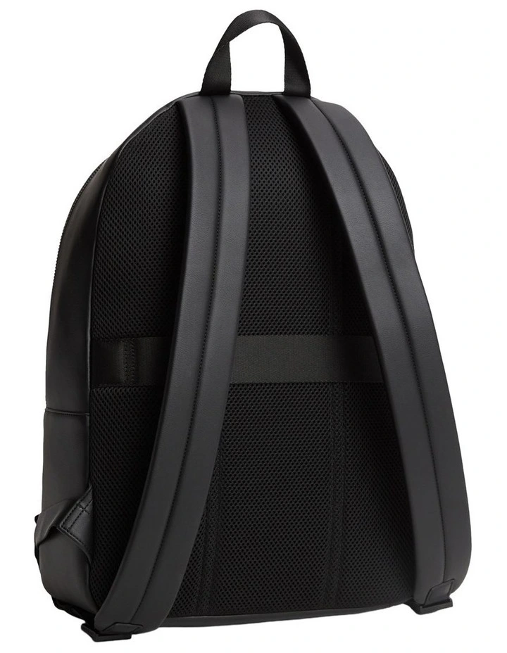 Signature Tape Logo Dome Backpack in Black image 5