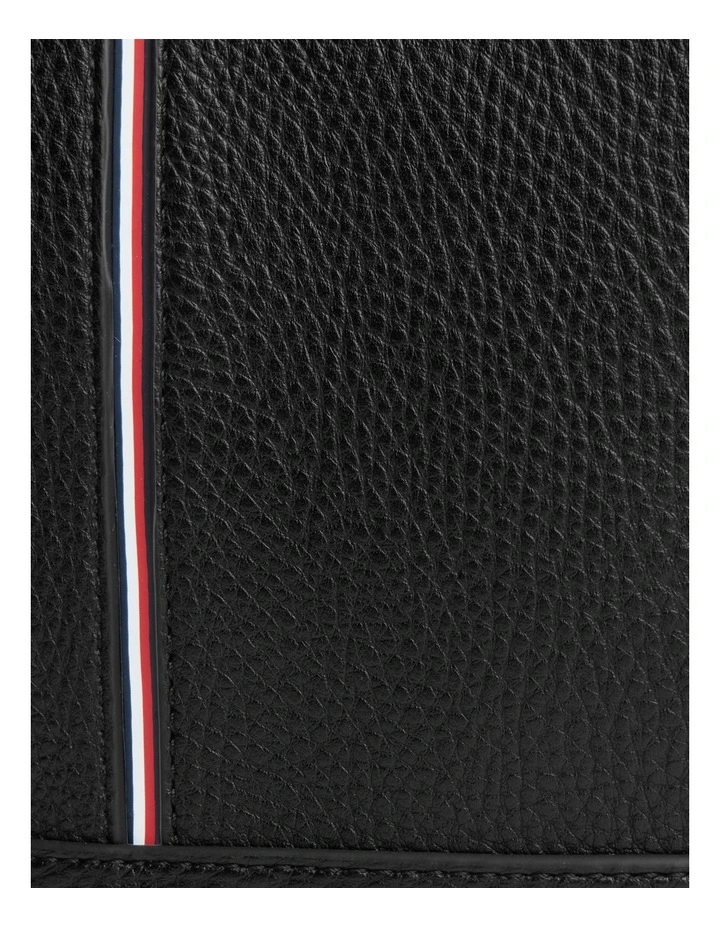 Logo Stripe Reporter Bag in Black image 2