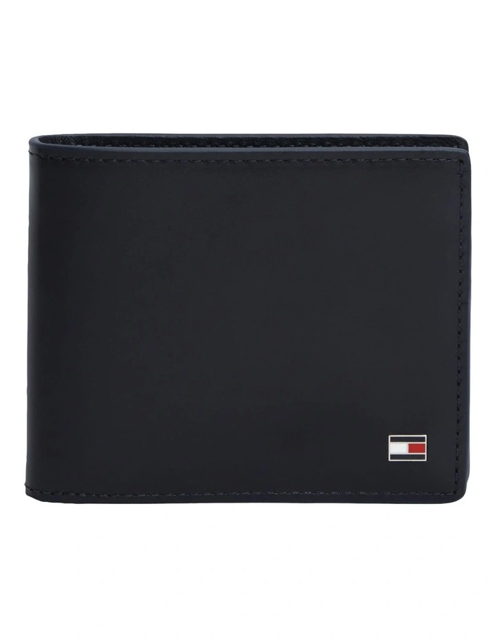 Leather Credit Card Wallet And Key Fob Gift Set in Navy image 3