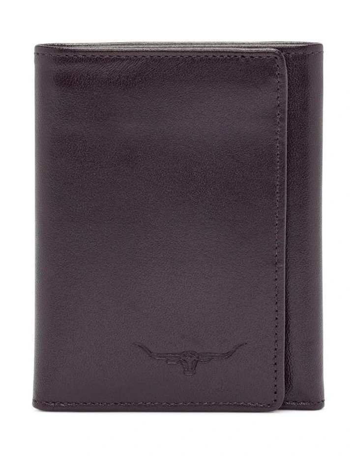 Small Tri-fold Wallet in Chestnut image 2