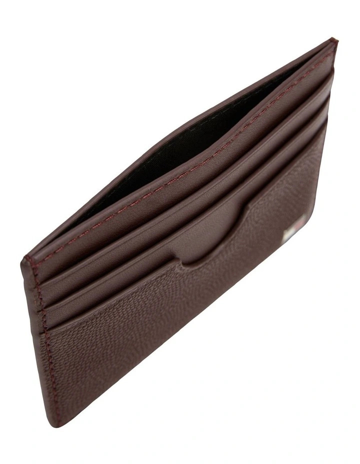 Flag Credit Card Holder in Brown image 3