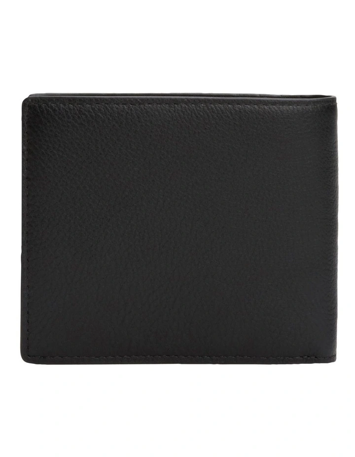 Central Leather Bifold Wallet in Black image 3