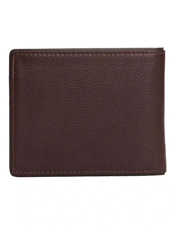 Corporate Leather Card And Coin Wallet in Brown image 3