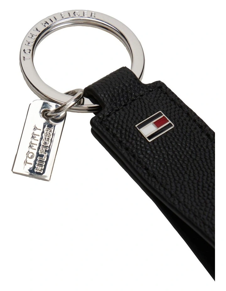 Leather Card Holder And Key Fob Set in Black image 4