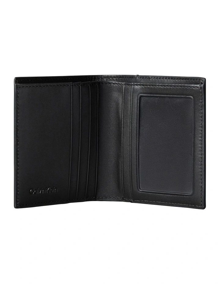 Leather Rfid Cardholder and Wallet Gift Set in Black image 3