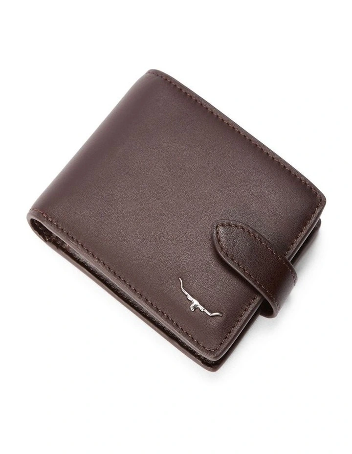 Wallet with pocket and tab in Brown image 5