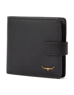 Wallet With Pocket And Tab in Black
