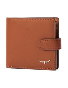 Wallet With Pocket And Tab in Tan