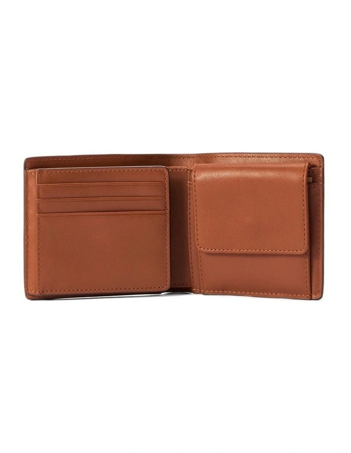 Wallet With Pocket And Tab in Tan image 2
