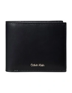 Raised Ew Bill Fold Wallet Black