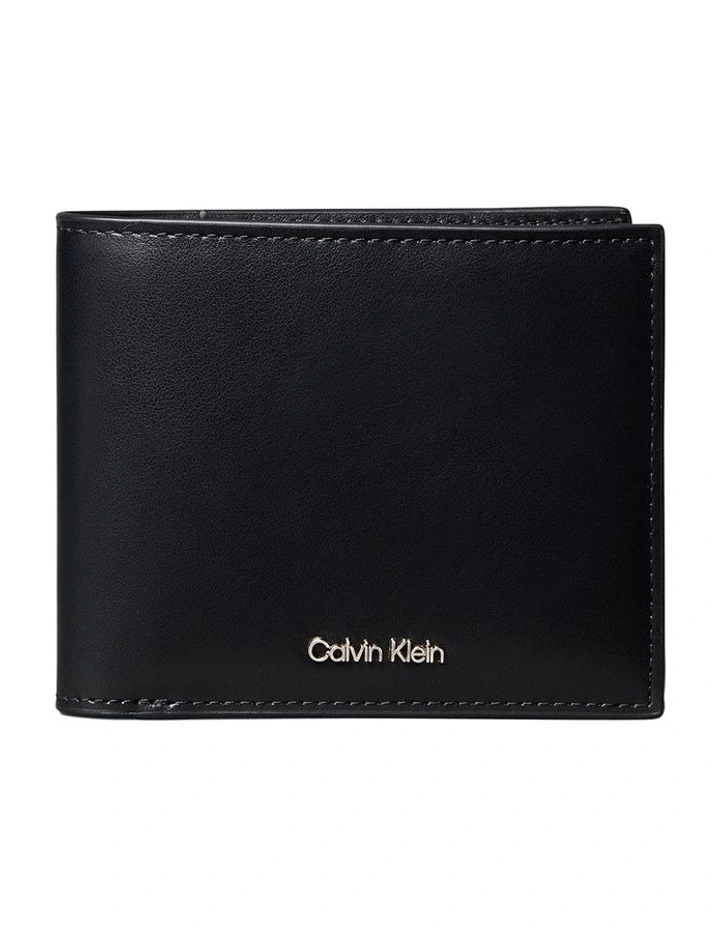 Raised Ew Bill Fold Wallet Black image 1