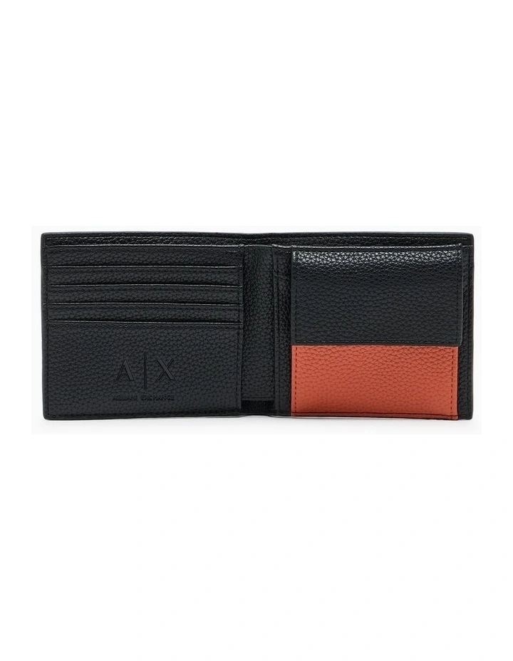 Madrid Bifold Coin Pocket Wallet in Black image 4