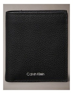 Foil Embossed Logo Trifold Wallet with Card Case