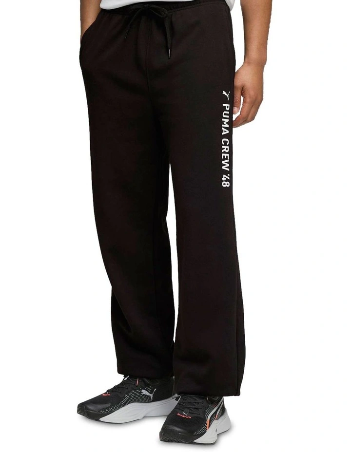 M Graphic French Terry Jogger in Black image 1