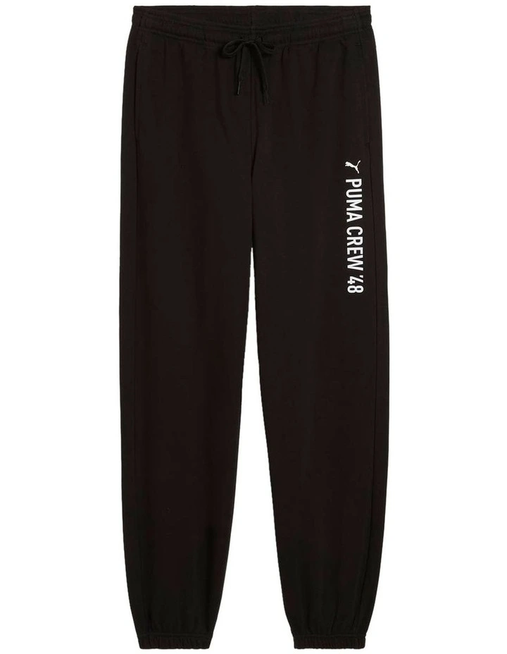 M Graphic French Terry Jogger in Black image 4