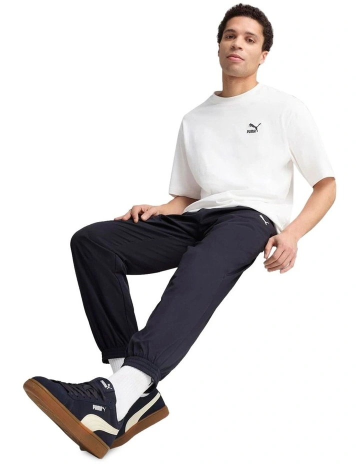 Essential Cat Logo Woven Pants in Blue image 3