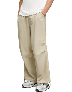 Wardrobe Ess Oversized Parachute Pants Wv Op in Pebble Gray