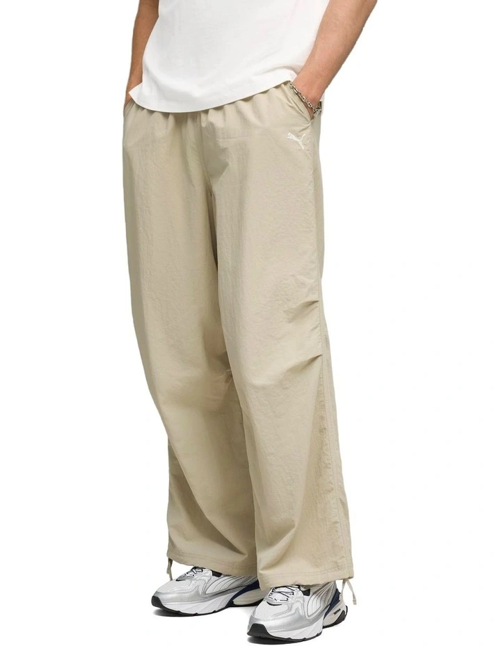 Wardrobe Ess Oversized Parachute Pants Wv Op in Pebble Gray image 1