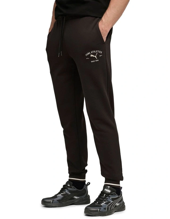 Class Graphic Sweatpants in Black image 1