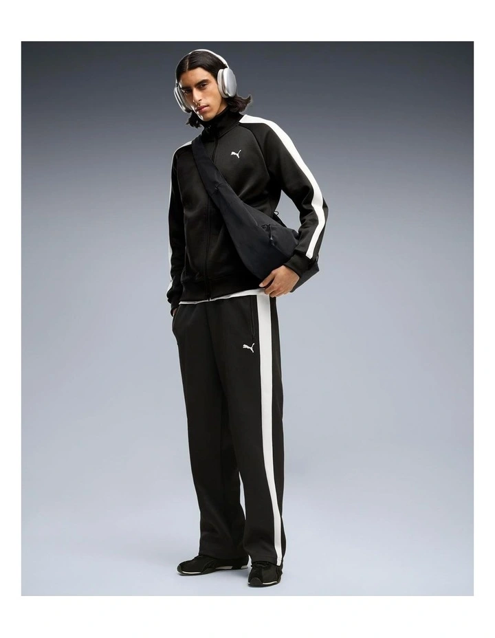 T7 Always On Relaxed Track Pants Dk Op Puma Black image 3