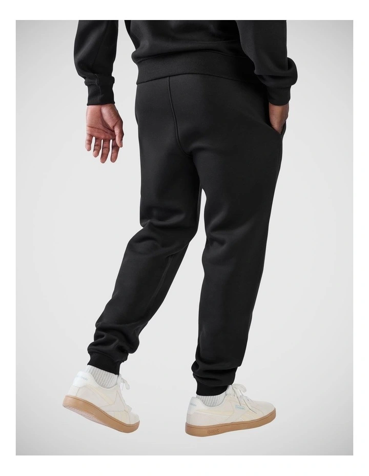 Id 2 Colour Logo Fleece Cuffed Jog Pant Black image 2