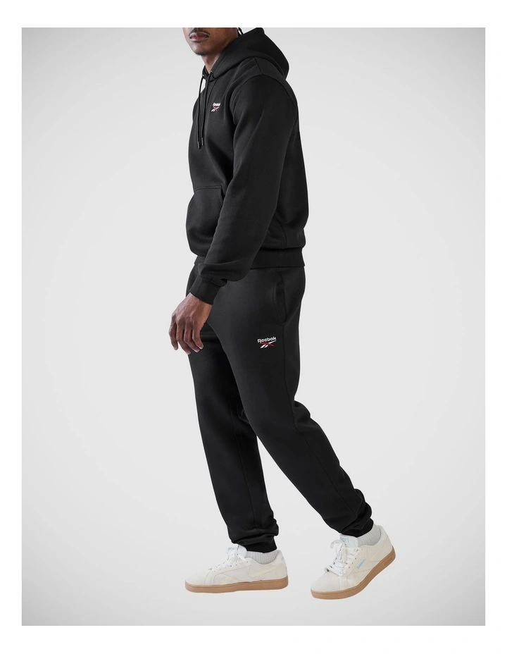 Id 2 Colour Logo Fleece Cuffed Jog Pant Black image 3