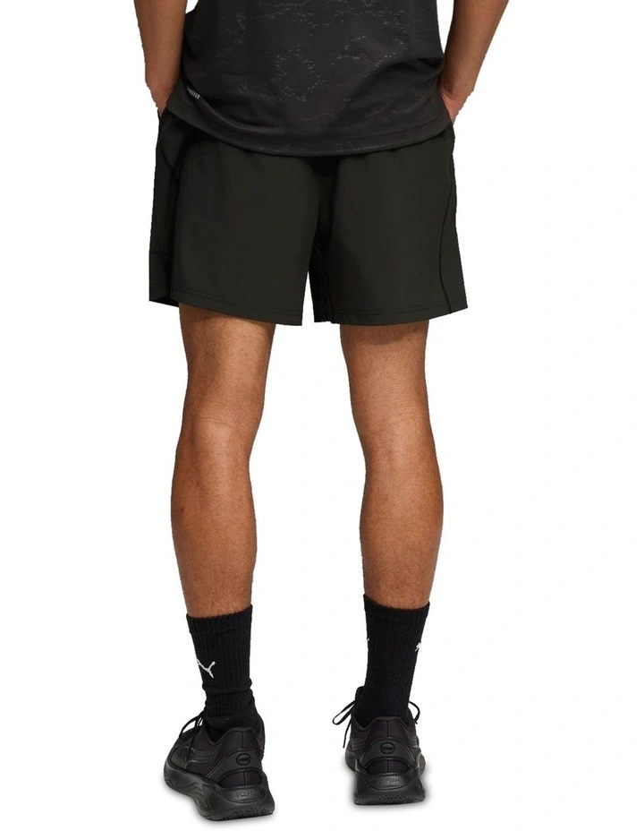 M Tech Training Stretch Woven Shorts 5 inch in Black image 2