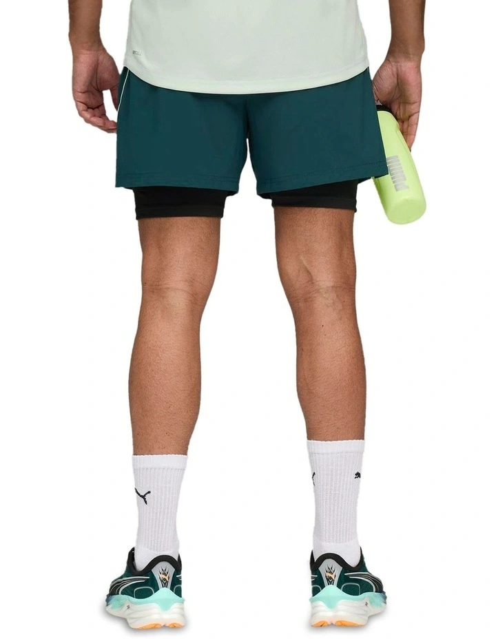 M Run Velocity 2 In1 Short in Green image 4