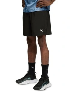 M Tad Foundations Woven Shorts With Zip Pockets 7" in Black