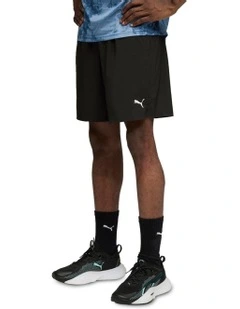 M Tad Foundations Woven Shorts With Zip Pockets 7" in Black