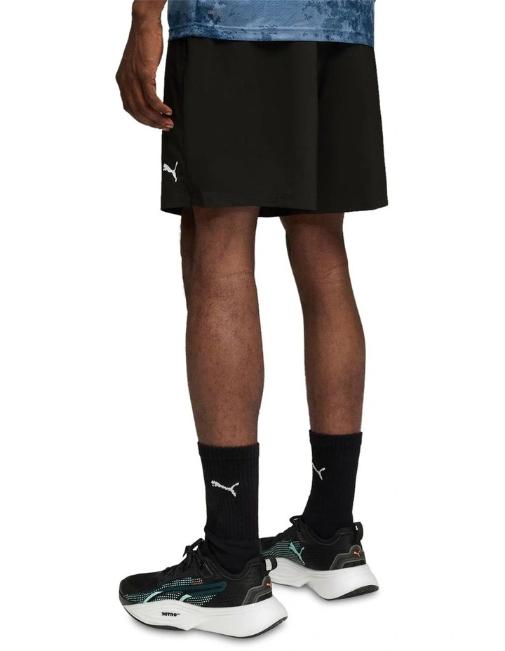 M Tad Foundations Woven Shorts With Zip Pockets 7" in Black image 2