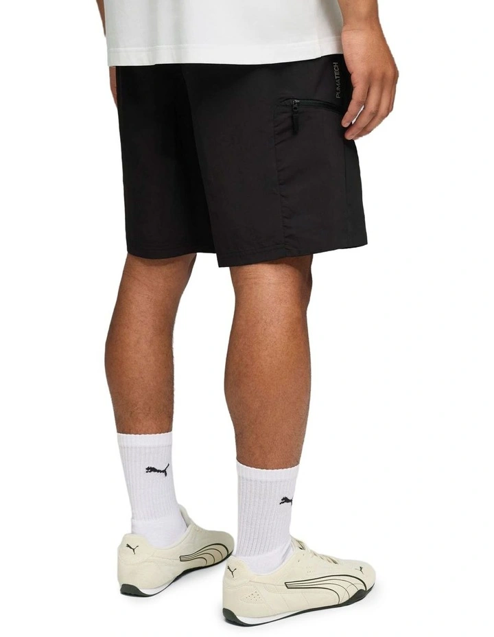 Woven Shorts 8 in Black image 2