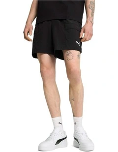Wardrobe Ess Relaxed Cargo Shorts 6 Wv in Black