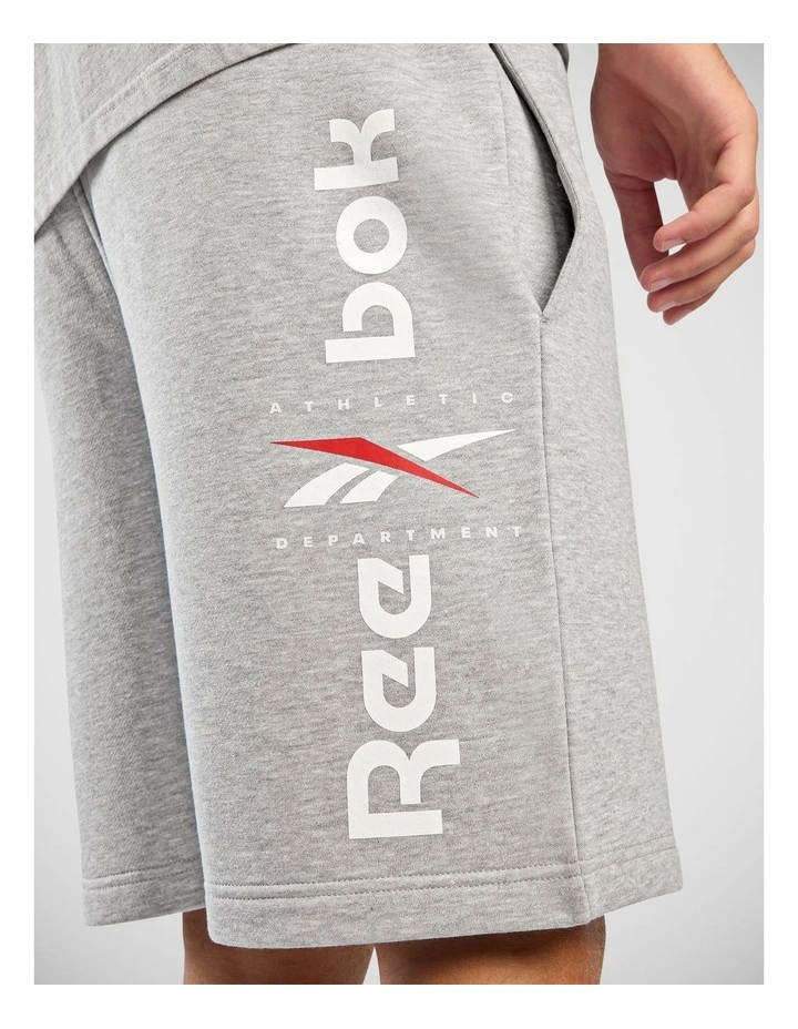 Id Ath Dept Fleece Shorts Lightgrey Marl image 4