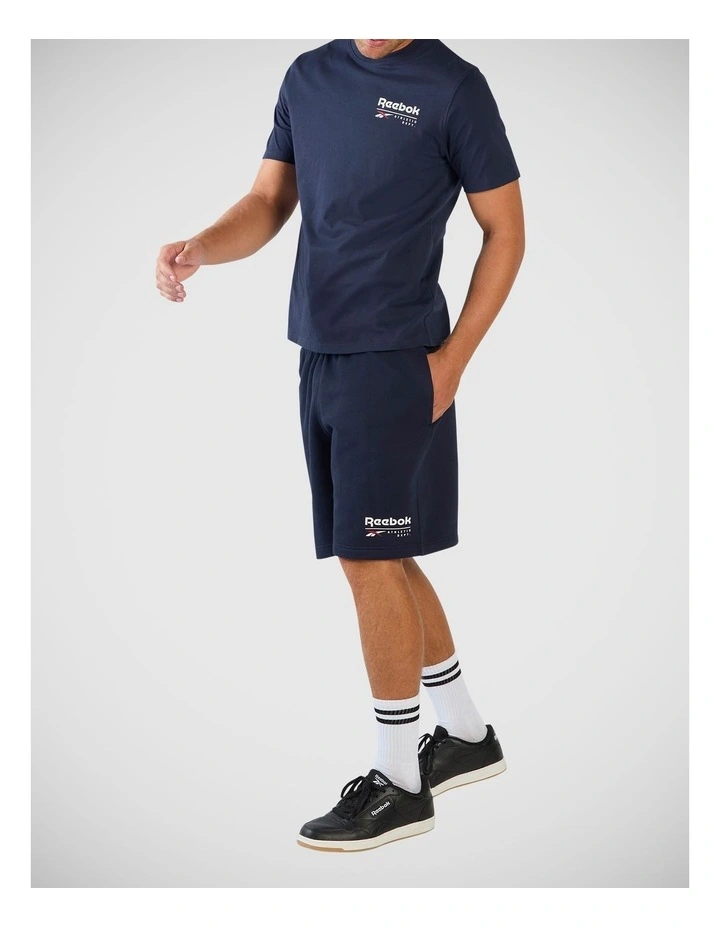 Id Ath Dept Fleece Shorts Vector Navy image 3