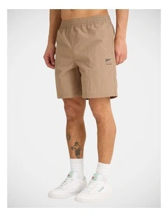Reebok 7 Nylon Short Tan